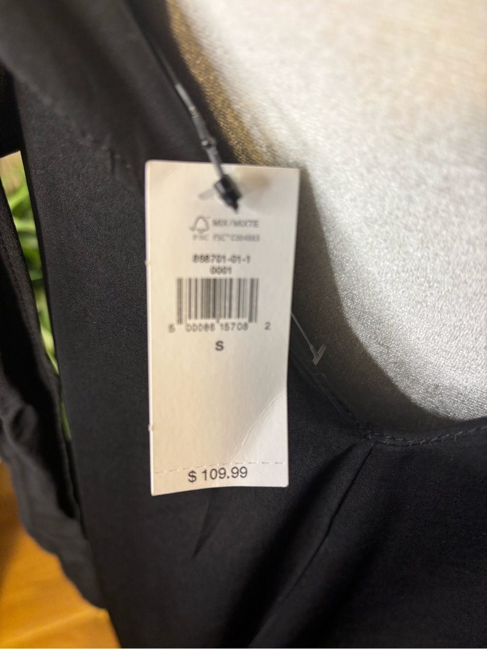 Banana Republic Black Midi Dress Bow in Back Small - Picture 9 of 12